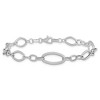 Black Bow Jewelry 14k White Gold Italian 9mm Polished Link Chain Bracelet, 7.5 Inch - 3 of 4
