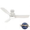Hunter Fans 52" Bolsa Lighted Ceiling Fan Fresh White Finish with Integrated LED for Damp Rated Outdoor Spaces - 3 of 4