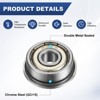 Unique Bargains Chrome Steel Durable Multipurpose Use Flanged Ball Bearing - 2 of 4