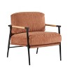 CAVINAS 27.56" Modern Accent Chair, Upholstered Arm Chair with Plush Cushions, Minimalist Metal Frame, and Wooden Armrest Design - 3 of 4