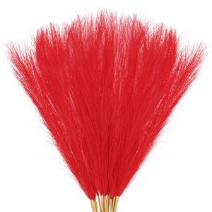 Unique Bargains Dried Plants Artificial Durable Small Fluffy Pampas Grass for Home, Office, Party 20 Pcs 21.7 Inch - 1 of 4