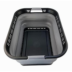SAMMART 42L (11 gallons) Collapsible Plastic Laundry Basket - 1 of 4