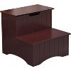 Kings Brand Furniture Joshua Wooden Stool for Adults and Kids with Storage for Bedroom, Kitchen Bathroom, Steps for High Beds - 4 of 4