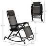 Osparple Folding Lawn Chair Beach Chair for Indoor and Outdoor with Pillow, Cup Holder for Camping, Garden, Fishing, Hiking - 3 of 4