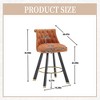 NicBex Luxury Accent Chair Barstools Set of 2 Living Room Chair with Upholstered Counter Height for Kitchen Island, Dining Room - 4 of 4