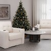 Swivel Sofa,90 Degree Upholstered Swivel Arm Chair with Drink Holder Living Room Chair,Soft Velvet Sofa Chair,Swivel Accent Chair-Maison Boucle - 2 of 4
