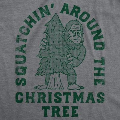 Мужские футболки Crazy Dog T-Shirts, Inc. Mens Funny T Shirts Squatchin Around Christmas Tree Sarcastic Bigfoot Graphic Novelty Xmas Tee for Men - Crazy Dog Men's T Shirt Gift For S — фото 2