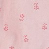 Carter's Just One You® Baby Girls' 3pc Floral Zip-Up Sweatshirt with Bodysuit and Leggings Set - Pink - 4 of 4