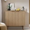 GlasFlength Decorative Storage Cabinets, Self-Serve Lockers Recessed Cabinets In Kitchen and Dining Room Entrance Cabinets, Beige 29.5"*13.8" *29.9" - 3 of 4