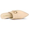 Allegra K Women's Pointed Toe Slip-on Block Heel Mules - 4 of 4