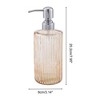 Unique Bargains Elegant Vertical Pattern Soap Pump Dispenser for Bathroom 16.9oz 1 Pc - 4 of 4