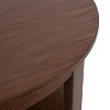 Kate and Laurel Foxford Round Wood Coffee Table, 34x34x17, Walnut Brown - 3 of 4