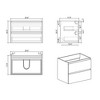 Vynxaria 30" White Wall-Mounted Bathroom Vanity with Sink, Spacious Storage, One-Piece White Basin, Pre-assembled for Modern Bathrooms - 4 of 4