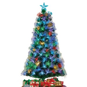 Collections Etc 48-Inch Fiber Optic Color-Changing Christmas Tree 23 X 23 X 4 - 1 of 2