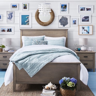 Bright White Blue Beach Bedroom Collection Target