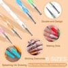 Saviland Pro Dot & Line Master Kit - 8PC Dual-Tip Dotting Stylus & Liner Brush Set for Gel Art Precision Craft. (Size: 8 Count) - 2 of 4