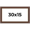 PosterPalooza | Panoramic Traditional Brown Picture Frame - UV Acrylic, Foam Board Backing, Hanging Hardware - 2 of 4