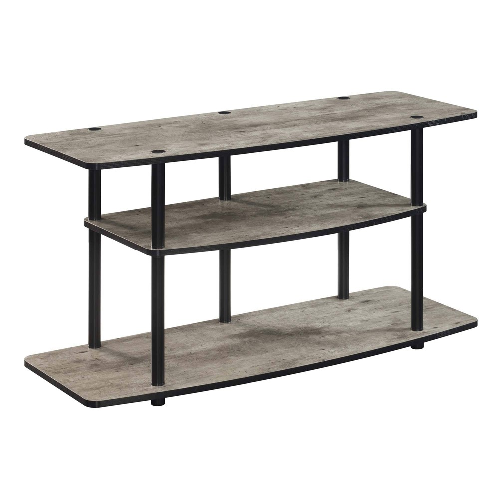 Photos - Mount/Stand Designs2Go 3 Tier Wide TV Stand for TVs up to 43" Faux Birch/Black - Breig