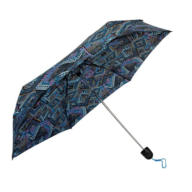 ShedRain Mini Manual Compact Umbrella - Bue Patches, 2 of 8