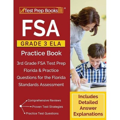 FSA Grade 3 ELA Practice Book - by  Test Prep Books (Paperback)