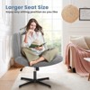 RISOKEYS Armless Wide Desk Chair With Criss Cross Legs,No Wheels, Swivel Vanity Height Adjustable Fabric Modern Computer Task Seating For Home - 2 of 4