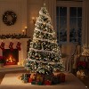 VINGLI 7.5ft Pre-lit Christmas Tree, 350 Lights, Picket Fence Skirt, Ribbon Silver Ornaments, 1223 PVC Tips, Holiday Party Decor - 4 of 4