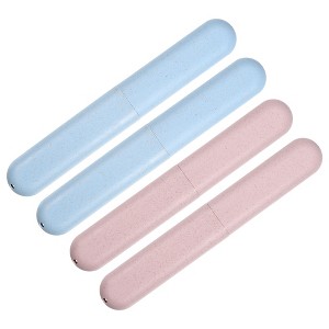 Unique Bargains Toothbrush Travel Case Traveling PP Portable Toothbrush Travel Containers for Travel Business 8.07''x1.22''x0.83'' - 1 of 4