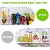 LunaLulinlk Drink Organizer for Fridge 5 Pack-White Automatic Pusher Glide,12oz 16oz 20oz-Soda Dispenser for Fridge-Holds up to 25 Cans - 4 of 4