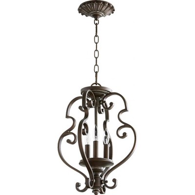 Quorum Lighting San Miguel 3-Light Pendant, Vintage Copper, 13.5W, 17H