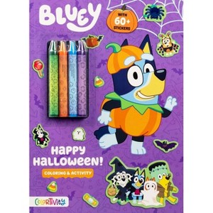 Bluey Colortivity: Happy Halloween! - (Color & Activity with Crayons) by Grace Baranowski (Paperback) - 1 of 4