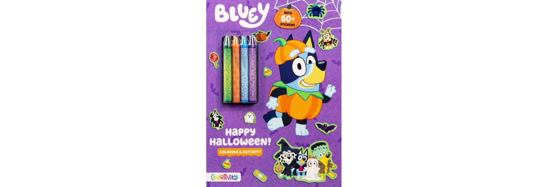 Bluey Colortivity: Happy Halloween! - (Color & Activity with Crayons) by Grace Baranowski (Paperback)