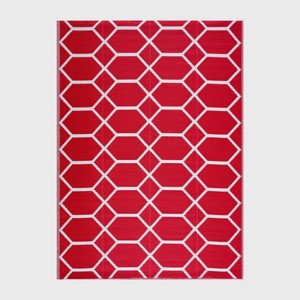 Playa Rug Miami Recycled Plastic Indoor Outdoor Folded Floor Mat - 1 of 4