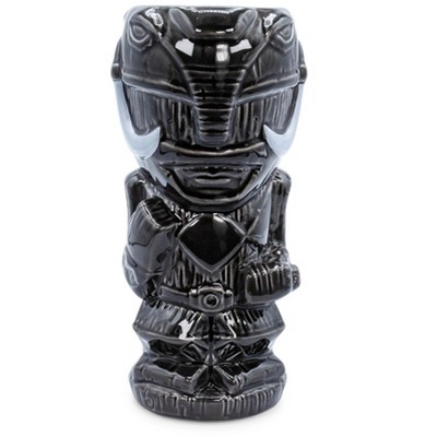 Beeline Creative Geeki Tikis Power Rangers Black Ranger Ceramic Mug | Holds 16 Ounces