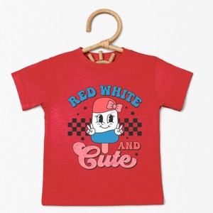 The Juniper Shop Red White And Cute Popsicle Toddler Short Sleeve Tee - 1 of 4