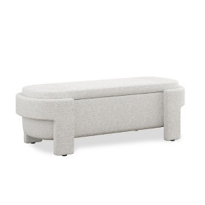 Upholstered Bench with Large Storage Space, End of Bed Storage Bench Ottoman for The Living Room, Entryway - 1 of 4