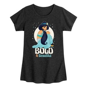 Girls' - Disney Princess - Jasmine Bold and Beautiful Fitted Short Sleeve Graphic T-Shirt - 1 of 4