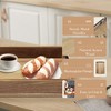 Acacia Wood Tray with Metal Handle, 17 Inch Wooden Tray for Coffee Table Bar, Coffee Tray Wash Tray, Storage Tray for Kitchen Bedroom Bathroom - 3 of 4