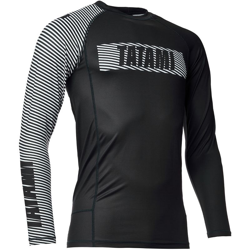 Tatami Fightwear Essential 3.0 Long Sleeve Rashguard - Black/White, 3 of 7