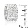 Slickblue Stylish Women’s Wide Pave Cubic Zirconia Ring Contemporary Jewelry 22.5 ct., Multiple Size & Color Options - 4 of 4