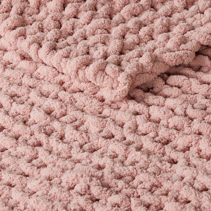 50"x60" Chenille Chunky Knit Throw Blanket - Madison Park, 5 of 11