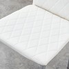 INFURNIC Dining Chairs Set of 4 Modern PU Leather Chairs with Diamond Quilted Back and Silver Metal Legs, White, 15"*15"*38.6" - 4 of 4