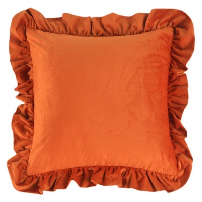 REGALWOVEN Scalloped Trim Outdoor Throw Pillow Covers for Sofa Living Room Home Decor 1 Pc