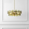 Martini 4 Light 25" Chandelier - CHA4064 - Green/Brass - Safavieh - 4 of 4