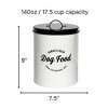 Park Life Designs 140 fl oz Wallace Food Tin Dog Food Storage - White - 4 of 4