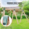 VEVOR A-Frame Middle Swing Set Brackets, Heavy Duty Carbon Steel Swing Set Hardware with Mounting Hardware, Green (3 Pcs) - 3 of 4