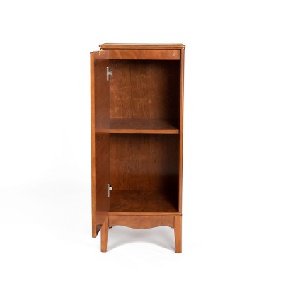 GlasFlength 35.75" Bathroom Storage Cabinets Bathroom Floor Cabinet Freestanding Tower Cabinet with 2 Tier Shelves for Bathroom, Brown