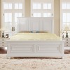 Streamdale Traditional Town and Country Style Pinewood Vintage Queen Bed, White - 2 of 4