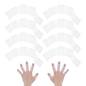 Unique Bargains Silicone Swimming Gloves Webbed Gloves Half-Finger Frog Type for Diving 4 Pairs - 1 of 4