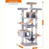 Heybly Cat Tree, 73 inches Tall Cat Tower for Large Cats 20 lbs Heavy Duty for Indoor Cats - 3 of 3
