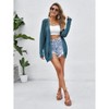 Women Crochet Lightweight Cardigan Cover Up Open Front Long Sleeve Summer Cardigans 2024 - 3 of 4